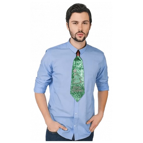 Corbata navideña arbolito