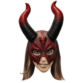 Devil mythical horned skull