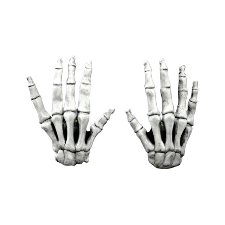 Large Skeleton Hands White